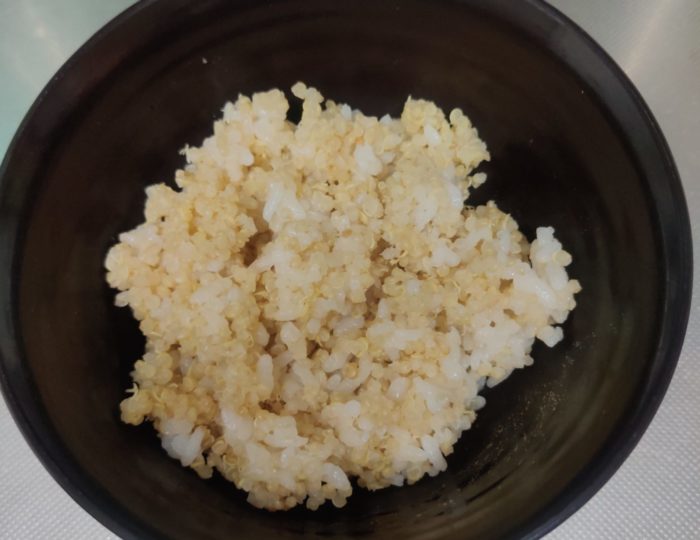 キヌア混ぜ玄米　炊きあがり