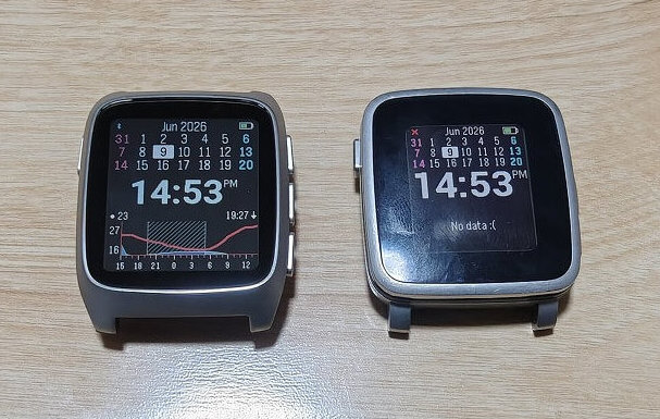 pebble time2 pebble time steel　比較